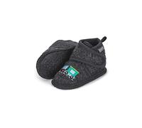 Sterntaler Baby Jungen Hausschuhe Baby Hausschuhe Eisenbahn Babyschuh - Hausschuhhe Baby - Low-Top Babyschuh mit Kunststoff Sohle - dunkelgrau, 22