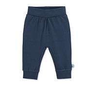 Sterntaler Baby Jungen Hose Baby GOTS Hose Emmi - Baby Hose, Kinder-Hose, Baby-Hose - mit Mitwachsbund und Stickerei - Marine, 50