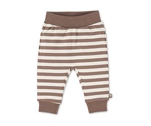 Sterntaler Baby Jungen Hose Baby GOTS Hose Emmi - Baby Hose, Kinder-Hose, Baby-Hose - mit Mitwachsbund und Stickerei - braun, 50