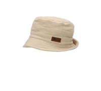 Sterntaler Baby Jungen Hut Baby Fischerhut Crashed Hut - Babyhut, Kinderhut, Babymütze Lederpatch - waschbar - beige, 49