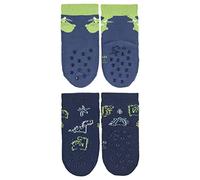 Sterntaler Baby-Jungen KrabbelsöckchenDoppelpack Drache+Dino ABS Söckchen, blau, 18, 8012221