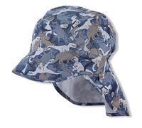 Sterntaler Baby-Jungen M 1622120 Schirmmütze mit Nackenschutz, Blau, 51