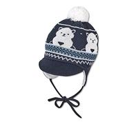 Sterntaler Baby Jungen Mütze Baby Bommelmütze Bär