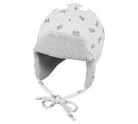 Sterntaler Baby - Jungen Mütze Baby Fliegermütze Eisbären, hellgrau, 49