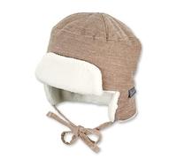 Sterntaler Baby - Jungen Mütze Baby Fliegermütze Feincord, beige, 45