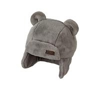 Sterntaler Baby - Jungen Mütze Baby Fliegermütze Flausch mit Ohren Gefüttert, beige meliert, 49