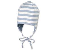 Sterntaler Baby Jungen Mütze Baby GOTS Streifen Mütze - Mütze Baby, Kappe Kinder - aus Jersey mit Streifen und Bindeband - bleu, 41