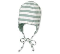 Sterntaler Baby Jungen Mütze Baby GOTS Streifen Mütze - Mütze Baby, Kappe Kinder - aus Jersey mit Streifen und Bindeband - grün, 37