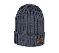 Sterntaler Strickmütze blau melange - Junge - Gr. 47-49 cm