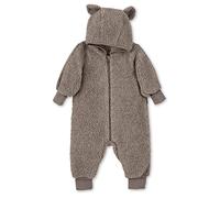 Sterntaler Baby Jungen Overall aus Merino Wolle - Mit Kapuze und Knopfleiste - Braun, Größe 74