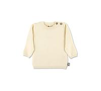 Sterntaler Baby Jungen Pullover Baby Strick GOTS Strick Stern Pullover - Pullover Strick Baby - mit Stern Stickerei und Knopfleiste - Natur, 74