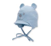 Sterntaler Baby Jungen Schirmmütze - Baby Organic Cotton Schirmmütze mit Bindeband - bleu, 45