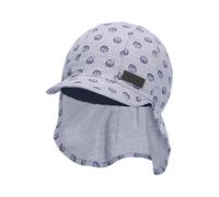 Sterntaler Baby Jungen Schirmmütze Baby Schirmmütze Nackenschutz Anker - Schirmmütze Baby, Baby Mützen - mit Anker Motiv - lichtblau, 49