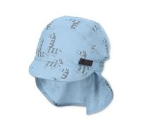 Sterntaler - Schirmmütze ZEBRA mit Nackenschutz in himmelblau Gr.49