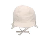 Sterntaler Baby Jungen Schirmmütze Baby Schirmmütze zum Binden mit Nackenschutz Touch Sonnenhut - Schiebermütze, Baskenmütze - waschbar - beige, 45