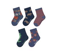 Sterntaler Baby Jungen Socken 5er Pack - Babysocken, Babysöckchen, aus Baumwolle - blau, 18