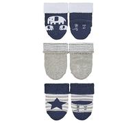 Sterntaler Baby-Jungen Söckchen 3er Elefant Socken, Marine, 14, 8302221