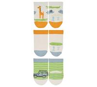 Sterntaler Baby-Jungen Söckchen 3erPack Dschungel Socken, Ecru, 16