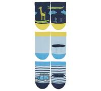 Sterntaler Baby-Jungen Söckchen 3erPack Dschungel Socken, Marine, 18, 8312220