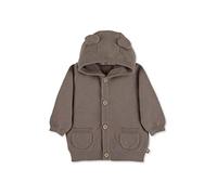 Sterntaler Baby Jungen Strickjacke Baby GOTS Strickjacke Emmi - Strickjacke Baby - Strickjacke mit Öhrchen und Knopfleiste - braun, 62
