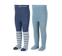 Sterntaler Baby Jungen Strumpfhose Baby Kleinkind Strumpfhose Doppelpack Bambus - Babystrumpfhose - aus Bambuszellstoff - blau, 128