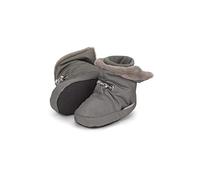 Sterntaler Baby Jungen Uni Babyschuh - Babystiefel, Babystiefelchen - Mid-Top Babyschuh mit rutschfester Gummi Sohle - dunkelgrün, 16