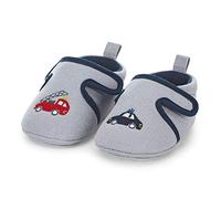 Sterntaler Baby-Krabbelschuh, Baby Jungen Hausschuhe, Grau (Rauchgrau 566), 17/18 EU (6-9 month Baby UK)