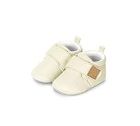 Sterntaler Baby Krabbelschuhe uni - Unisex Babyschuhe aus Canvas mit Jerseyfutter - Knöchelhohe Baby Schuhe mit rutschfester Sternensohle - Krabbelschuhe aus Baumwolle - Größe 18, Farbe beige