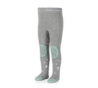 Sterntaler Baby Krabbelstrumpfhose Unisex - Motiv Schaf mit ABS-Noppen an Knie, Spann und Sohle - weiches Innenfutter an Knie- und Sohlenbereich - silber melange, Größe 80