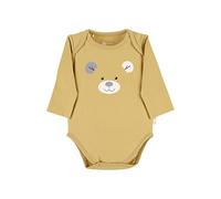 Sterntaler Baby - Mädchen Baby Body Langarmbody Eisbär Elia, Gelb, 56