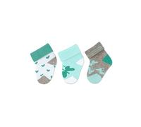 Sterntaler Baby Mädchen Baby Socken Erstlingssocken 3er Pack Herzen - Socken Baby, Babysöckchen, Babysocken - aus Baumwolle - weiß,