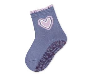Sterntaler Baby Mädchen Baby Socken Glitzer Flitzer AIR Herz - Socken Baby - aus Baumwolle mit Vollplüsch (Sohle) - flieder, 18