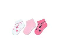 Sterntaler Baby Mädchen Baby Socken Kurz-Söckchen 3er Pack Herzen - Socken Baby, Babysöckchen, Babysocken - aus Baumwolle - rosa, 18