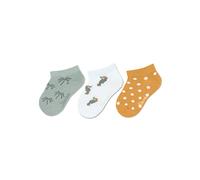 Sterntaler Baby Mädchen Baby Socken Sneaker-Söckchen 3er Pack Bambus - Socken Baby, Babysöckchen - aus Bambuszellstoff - mittelgrün, 18