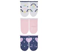 Sterntaler Baby Mädchen Baby Socken Söckchen 3erPack Regenbogen Socken - Babysocken, Babykleidung, Baumwollsocken Baby - waschbar - rosa, 14