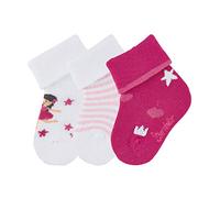 Sterntaler Baby - Mädchen Baby-Söckchen 3er-Pack Fee Socken, per pack Weiß (weiss 500), 16 (Herstellergröße: 16)