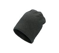 Sterntaler Baby Mädchen Beanie Baby Slouch-Beanie Lurex Mütze - Beanie Baby, Kinderbeanie - aus Strick mit Baumwollfleece - dunkelgrau, 51