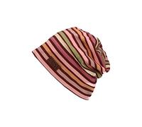 Sterntaler Baby Mädchen Beanie Baby Slouch-Beanie Streifen Mütze - Beanie Baby - aus bedrucktem Sweat mit Streifen - pink, 49
