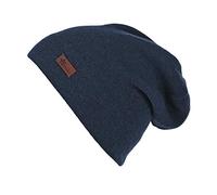 Sterntaler Baby - Mädchen Bonnet Unisexe Souple Avec Écusson En Cuir, Âge: 12-18 Mois, Taille: 49, Bleu (Marine) Strickmütze, Blau (Marine 300), One Size (Herstellergröße: 49)