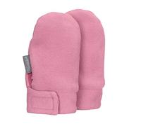Sterntaler - Baby Mädchen Fäustlinge Handschuhe Fleece mit Klettverschluss ohne Finger, perlrosa - 4301400, Größe 0