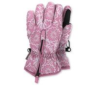 Sterntaler Baby Mädchen Fingerhandschuhe Fingerhandschuh Blumen Handschuh - Fingerhandschuhe - wasserdicht aus Funktionsmaterial - brombeer, 4