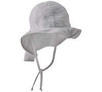 Sterntaler Baby Mädchen Flapper Baby Baby Mädchen Hut mit Bindeband - Sonnenhut, Sommerhut, Babymütze mit Bindebändern - waschbar - weiß, 49