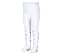 Sterntaler Baby-Mädchen Herzen Strumpfhose, Undurchsichtige, Weiss, 74