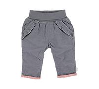 Sterntaler Baby - Mädchen Hose Baby Hose Cord Eisbär Elia, Rauchgrau, 68