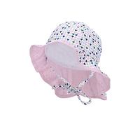 Sterntaler - Sonnenhut HERZEN mit Nackenschutz in weiß Gr.45