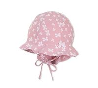 Sterntaler Baby Mädchen Hut Baby Sonnenhut Schmetterlinge - Baby Hut, Kopfbedeckung Baby - mit kleinen Schmetterlingen - zartrosa, 45