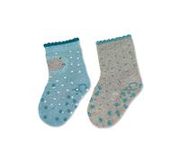 Sterntaler Baby - Mädchen Krabbelsocken Abs-krabbelsöckchen Doppelpack Schaf, Türkis, 18