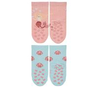 Sterntaler Baby-Mädchen KrabbelsöckchenDoppelpack Meerjungfra ABS Söckchen, zartrosa, 20