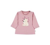 Sterntaler Baby - Mädchen Langarmshirt Baby Langarm-shirt Eisbär Elia, Rosa, 56