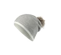 Sterntaler Baby - Mädchen Mütze Baby Bommelmütze Glitzereffekt, beige, 55